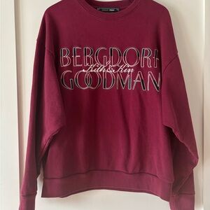 Kith Burgundy 'Bergdorf Goodman' Graphic Sweatshirt